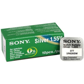 10 x Sony 377 Mini Silver Battery/376/SR 626 SW/G4