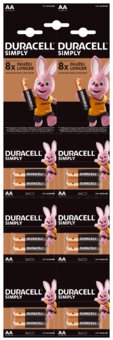 12 x Duracell Duralock Basic C&B LR6 AA alkaline battery (blister)