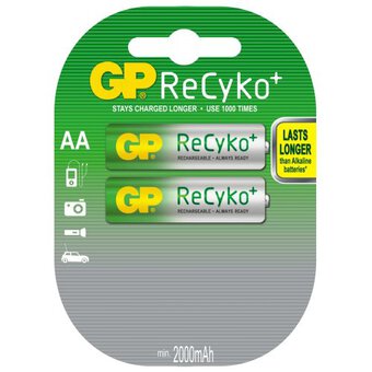 2 x akumulatorki  R6/AA GP ReCyko+ 2000mAh