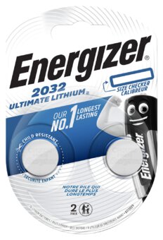 2 x Lithium battery mini Energizer Ultimate Lithium CR2032
