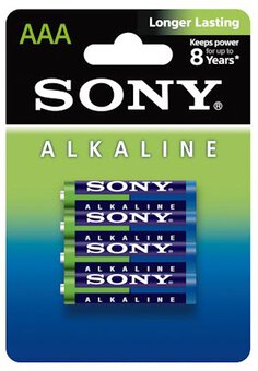 4 x SONY Blue Alkaline LR03/AAA