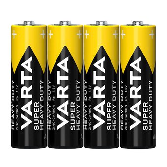 4 x Zinc-Carbon Varta R6 AA Superlife / Super Heavy Duty (foil)