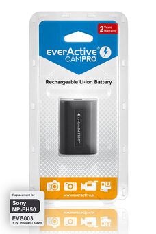 Battery everActive CamPro-replacement Sony NP-FH50