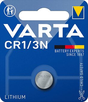VARTA CR1/3N battery, 2L76, 2LR76, CR11108, DL1/3N, K58L, U2L76