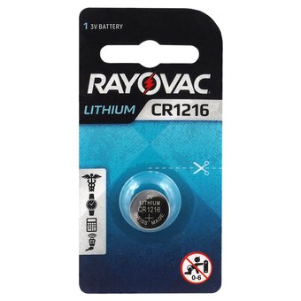 Lithium battery Rayovac CR1216