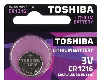 Toshiba Mini Lithium Battery CR1216