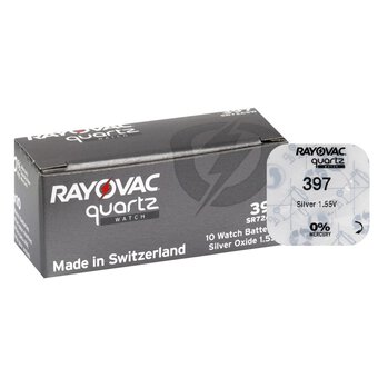 Mini Silver Battery Rayovac 397/396/SR 726 SW/G2