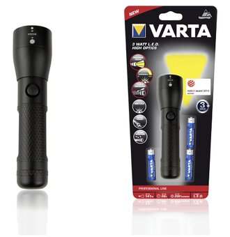 Varta High Optics 3W 3AAA 18810 LED Flashlight