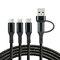 USB-C / USB cable 3in1 - USB-C, Lightning, micro USB 120cm everActive CBB-1.2ALL to 3A
