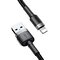USB cable - Lightning / iPhone 100cm Baseus Cafule CALKLF-BG1 with 2.4A fast charging support