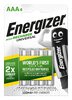 4 x Energizer R03/AAA Ni-MH 500mAh rechargeable batteries