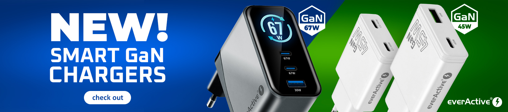 New everActive chargers: SC-670Q Pro, SC-460Q, SC-465Q