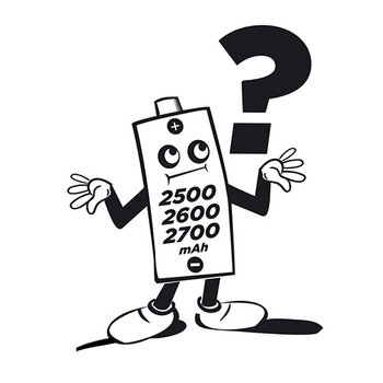 How to understand the different values of mAh capacity in the specification of a rechargeable battery?