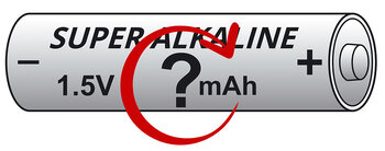 LR6 AA alkaline batteries - why is the capacity [mAh] [Ah] not or is given very rarely in the case of disposable (non-rechargeable) batteries?