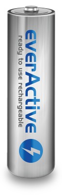 Uppladdningsbara batterier 2 st everActive R6/AA Ni-MH 2000 mAh redo att användas