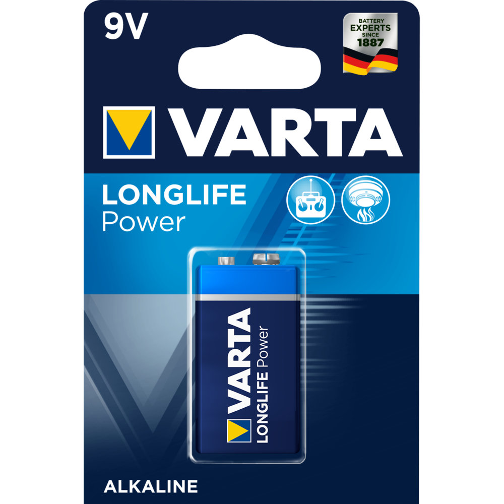 Varta i Longlife Power 9V / 6LR61 batteri