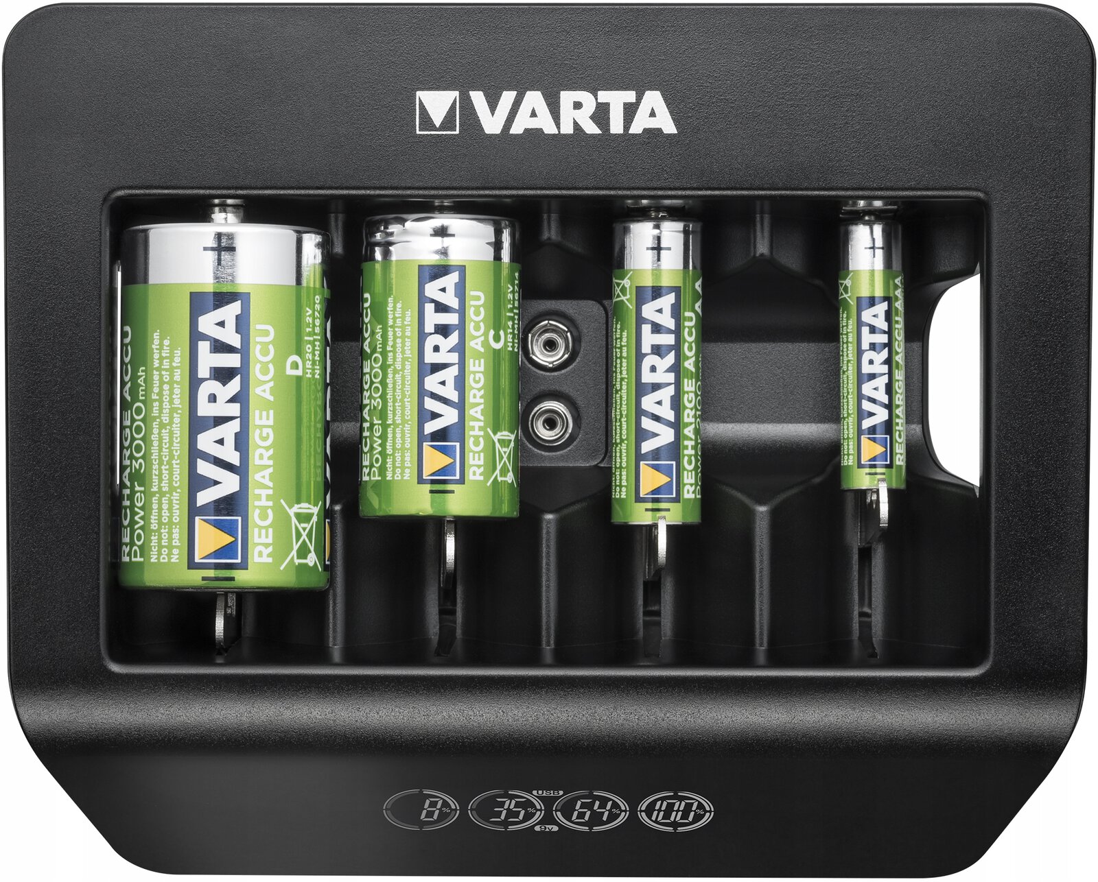  - B2B shop - Rechargeable battery charger Ni-MH VARTA LCD  UNIVERSAL CHARGER PLUS 57688