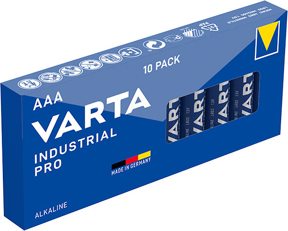 10 x Varta Industrial 4003 AAA LR03 MN2400 Micro Batterie 1,5V Ministilo R3 
