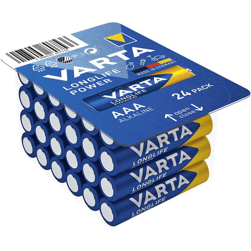 VARTA Longlife Power AAA Micro LR03 Alkaline Battery