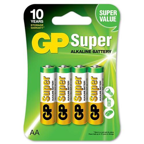 Baltrade.eu - B2B shop - 4 x GP Super Alkaline LR6 / AA alkaline battery