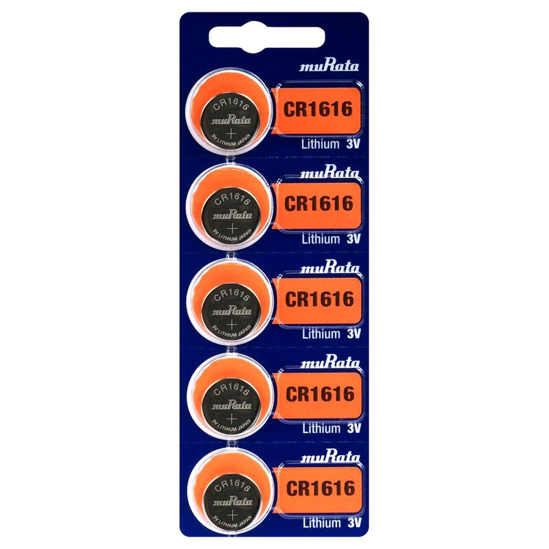 Murata CR1616 60mAh 3V Lithium (LiMnO2) Coin Cell Watch Battery - 1 Piece  Tear Strip, Sold Individually