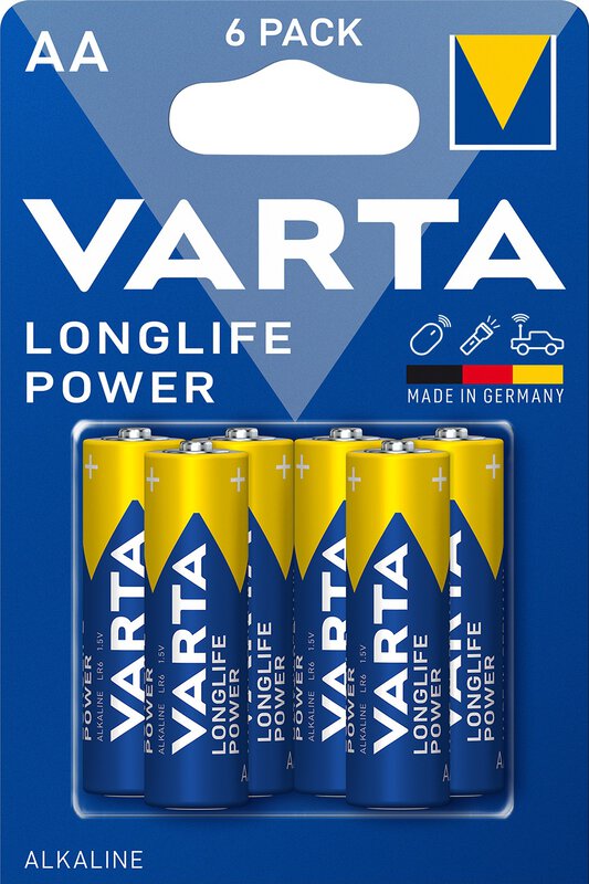 Varta Long Life Power Pack 8 Pilas AA LR06