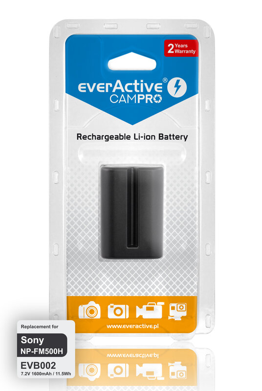 Baltrade.eu - B2B shop - Battery everActive CamPro-replacement Sony NP- FM500H