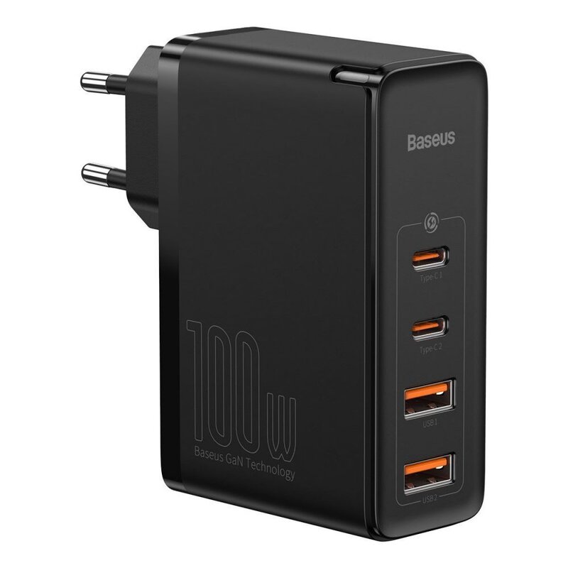 Baltrade.eu - B2B shop - Baseus GaN2 Pro CCGAN2P-L01 100W fast ac charger  with 2 USB-C PPS PD 3.0 ports and 2 USB ports