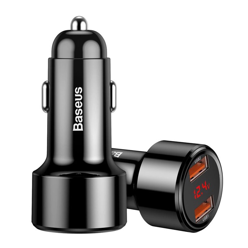 Baltrade.eu - B2B shop - Baseus Magic BS-C20A CCMLC20A-01 45W Fast Car  Charger with Two USB Quick Charge 3.0 Sockets