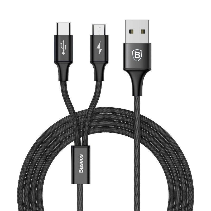 Cabo USB-A a Micro USB Baseus Superior 2A CAMYS-01 - Black 1 metro