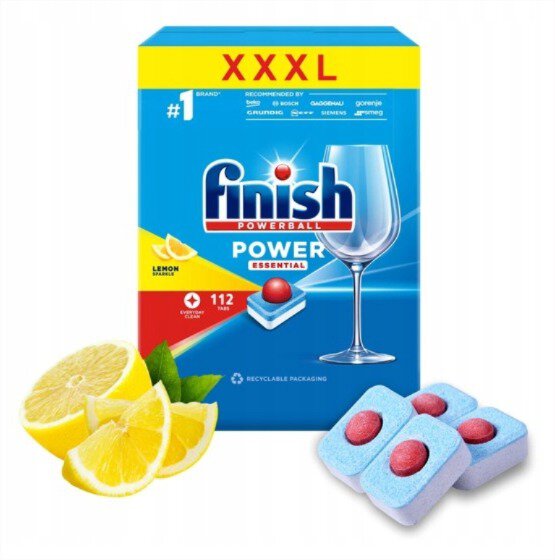 Baltrade.eu - B2B shop - Dishwasher capsules Finish Power Essential Lemon  112 pcs.