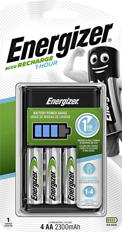  - B2B shop - Energizer Ni-MH Battery Charger 1 hour + 4 x R6/AA  2300 mAh