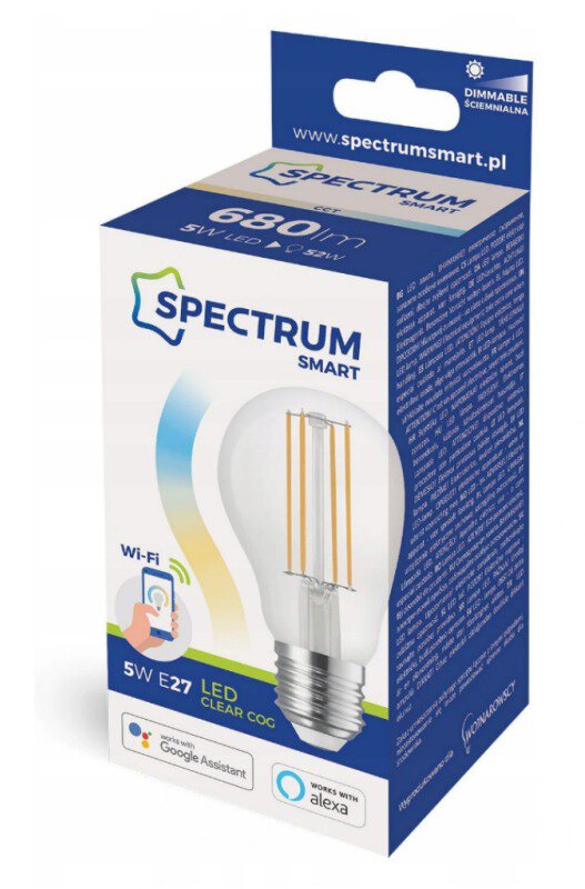 Spectrum LED Lampe E27 - A50 - 5W entspricht 50W - blaues Licht