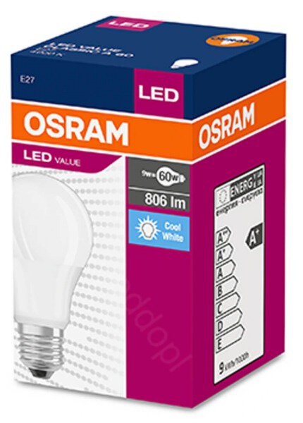 - B2B shop - LED bulb OSRAM 8.5W LED VALUE A 60 Natural 4000K