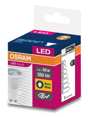 Baltrade.eu - shop - LED bulb OSRAM GU10 5W LED VALUE White Heat