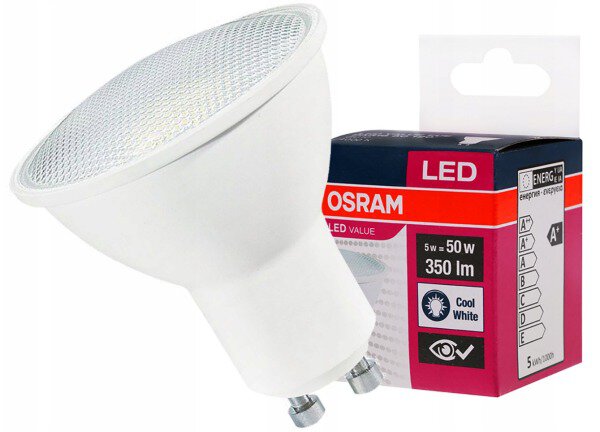 Baltrade.eu - B2B shop - OSRAM GU10 LED Bulb 5W LED VALUE Natural 4000k  (120 degree lighting angle)