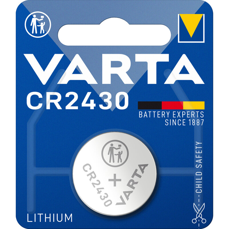 Blister de 1 pile Lithium DURACELL CR2430 DL2430 3V 3 volt