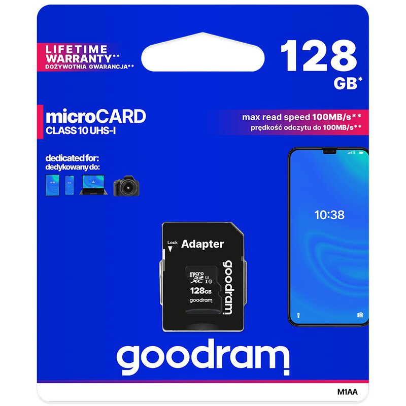 Comprar GOODRAM memoria Micro SD 128GB +Adaptador