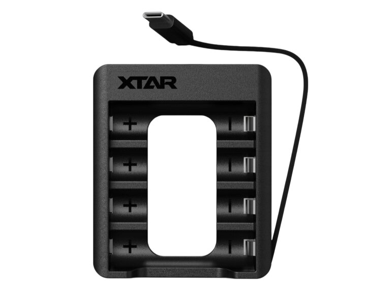 chargeur pour batteries 1.5V XTAR C4-AA KT AA/R6 USB-C chargeur pour batteries 1.5V XTAR C4-AA KT AA/R6 USB-C