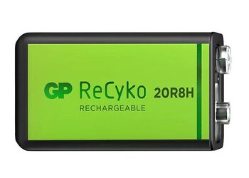 1 x rechargeable batteries 6F22 / 9V GP ReCyko 200mAh