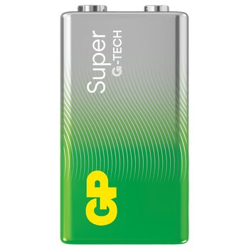 1 x bateria alkaliczna GP Super Alkaline G-TECH 6LR61 / 9V (taca) 1 x bateria alkaliczna GP Super Alkaline G-TECH 6LR61 / 9V (taca)