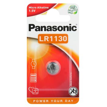 1 x Mini Panasonic G10, L1131, LR1130, 189, LR54 mini alkaline battery