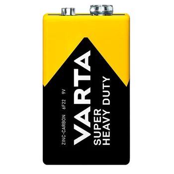 1 x Varta Superlife 6F22 zinc carbon battery (foil)