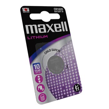 1 x bateria litowa Maxell CR1620 1 x bateria litowa Maxell CR1620