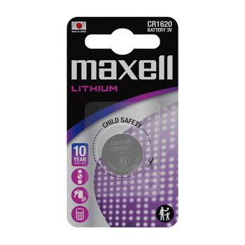 1 x bateria litowa Maxell CR1620 1 x bateria litowa Maxell CR1620