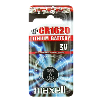 Maxell CR1620 lithium battery - blister pack of 1
