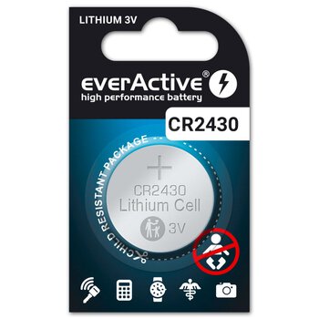 1 x everActive CR2430 mini lithium battery