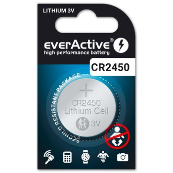 1 x everActive CR2450 mini lithium battery