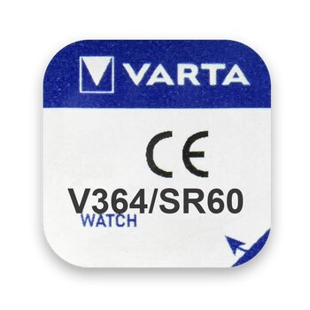 1 x silver battery (watch) 364 VARTA (SR621SW) Bat.