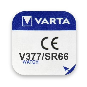 1 x bateria srebrowa (zegarkowa) 377 VARTA (SR626SW) Bat.